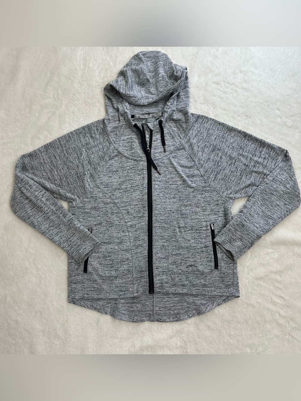 Athleta Techie Sweat Anorak Full Zip Hoodie -  Gray - Medium
